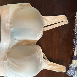 Champion underwire sports bra EUC beige size 34DD Motion Control double dry